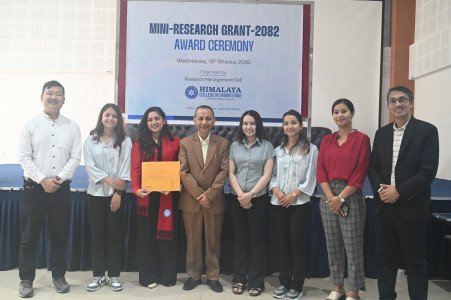 Glimpses of Mini-Research Project-2082 Grant Award Ceremony