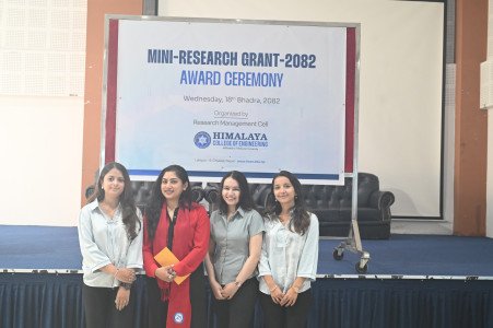 Glimpses of Mini-Research Project-2082 Grant Award Ceremony