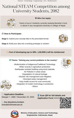 National STEAM Competition 2082 – Calling All Innovators!!
