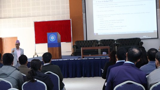 A Seminar on “Writing Effective Research Proposals” Conducted for HCOE Faculties