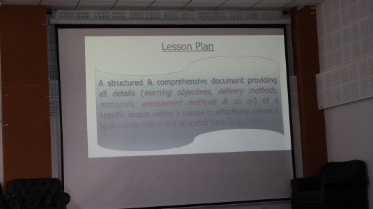 Faculty Development Seminar on “Faculty Course Delivery Plan”.