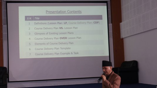 Faculty Development Seminar on “Faculty Course Delivery Plan”.